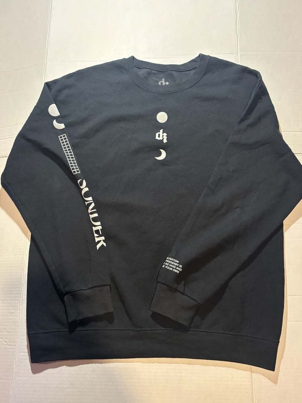 Dji Sonder Graphic Sweatshirt Black Size Large